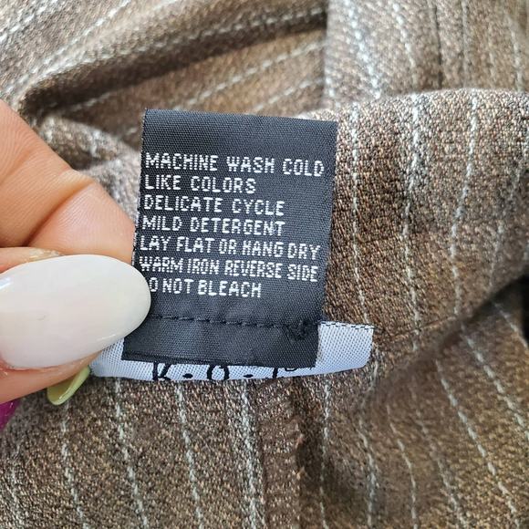 R.Q.T Striped Cuffed Ankle Pants Suit 8 - Picture 9 of 16